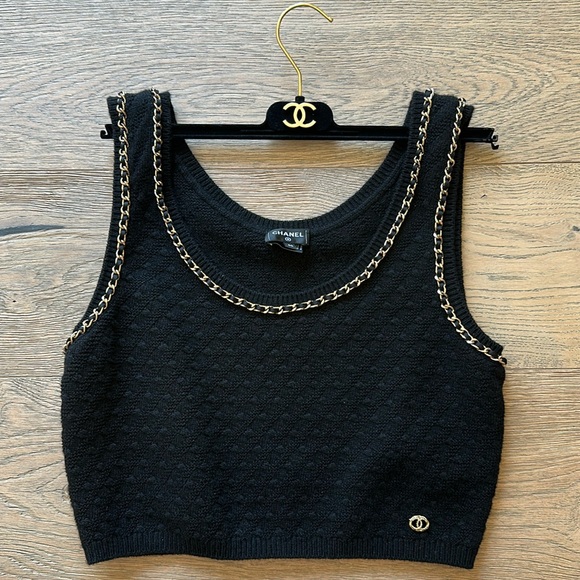 CHANEL Classic Black Top - Picture 1 of 8